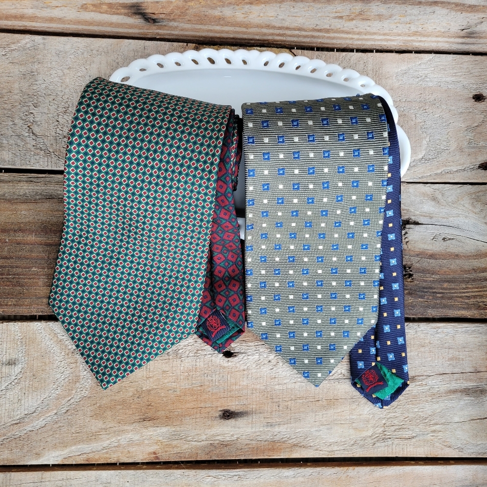 A Pair of Tommy Hilfiger 100% Silk Ties